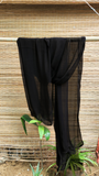 BLACK CHIFFON DUPATTA